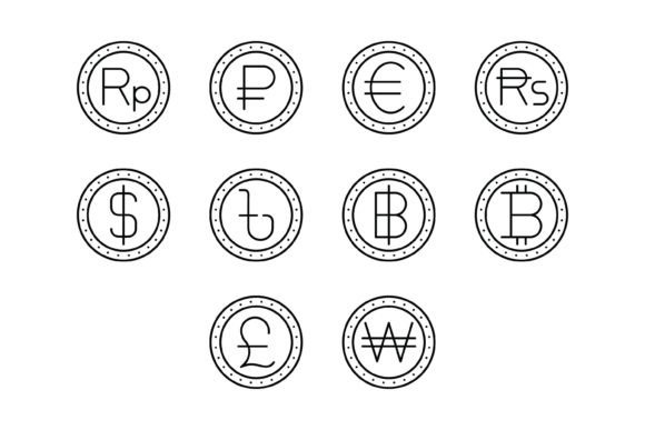 A Practical Look at the 10 Currency Outline Icons Bundle for Digital and Print Projects