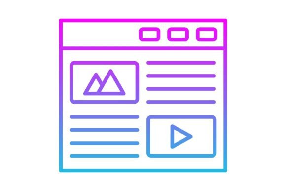 Blog Line Gradient Icon: A Strategic Asset for Modern Digital Creators