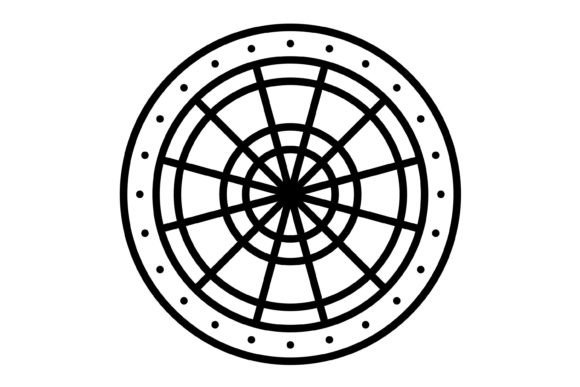Dart Board Outline Icon: The Ultimate Design Asset for Precision and Versatility