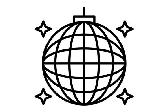 Disco Ball Outline Icon: A Versatile Asset for Modern Creators