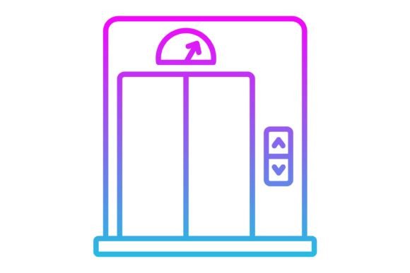 Elevating Your Design Projects: A Guide to the Elevator Line Gradient Icon Set