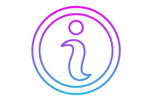 Info Circle Line Gradient Icon: A Versatile Design Asset
