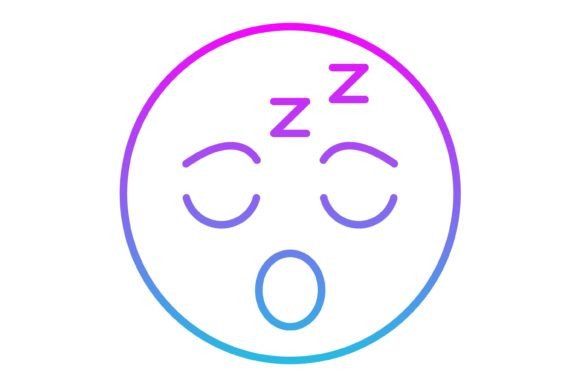 Mastering the Sleepy Emoji Line Gradient Icon for Professional Design Projects