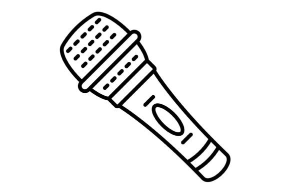 Microphone Outline Icon: Your Versatile Design Asset