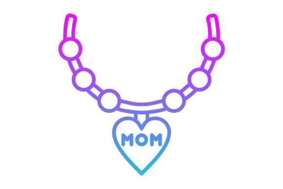 Necklace Line Gradient Icon: Versatile Design for Every Project