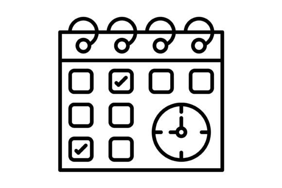 Streamline Your Design Workflow with the Ultimate Calendar Outline Icon Set