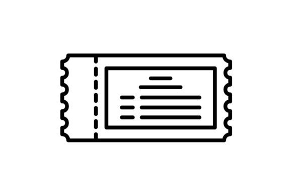 Streamline Your Visuals with the Ticket Outline Icon Set