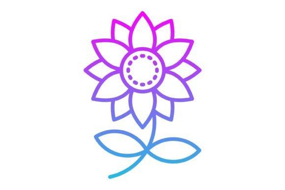 Streamlining Your Visual Projects with the Sunflower Line Gradient Icon Set