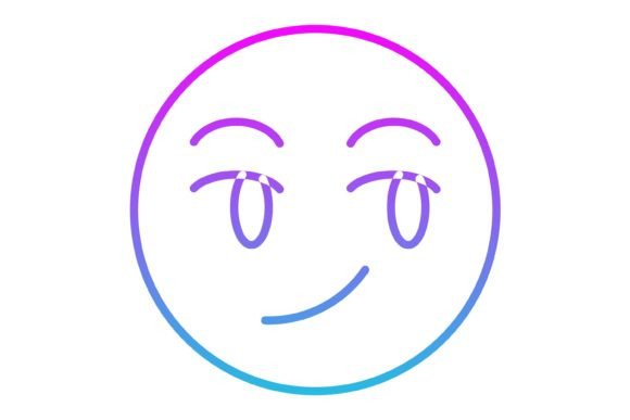 Understanding the Smirking Emoji Line Gradient Icon for Modern Design