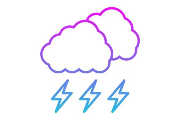 Unleashing Creative Energy: The Versatility of the Thunder Line Gradient Icon
